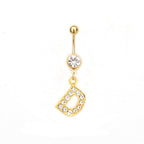 Custom Initial Belly Ring