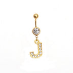 Custom Initial Belly Ring