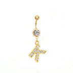 Custom Initial Belly Ring