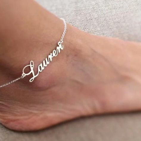 Customized on sale charm anklet